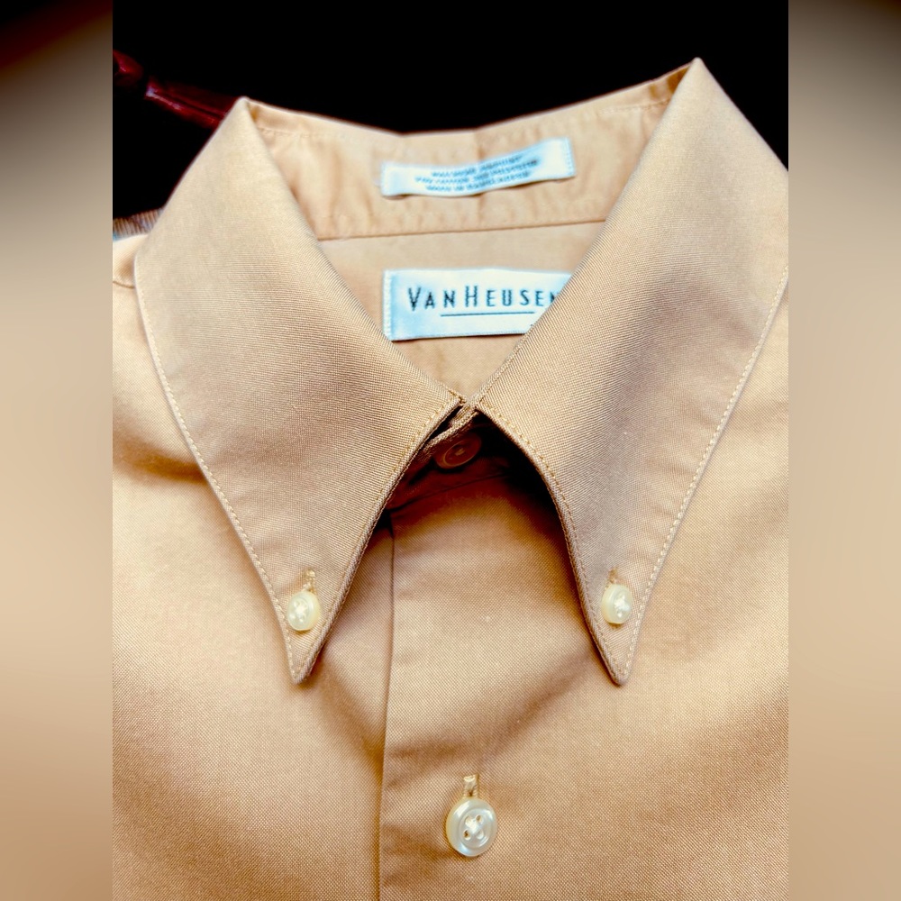 Van Huesen pinpoint shirt.